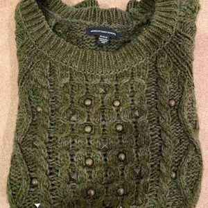 Oversized American Eagle Sweater w/ Bling - Medium